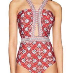 Laundry by Shelli Segal Red One-Piece Bathing Suit